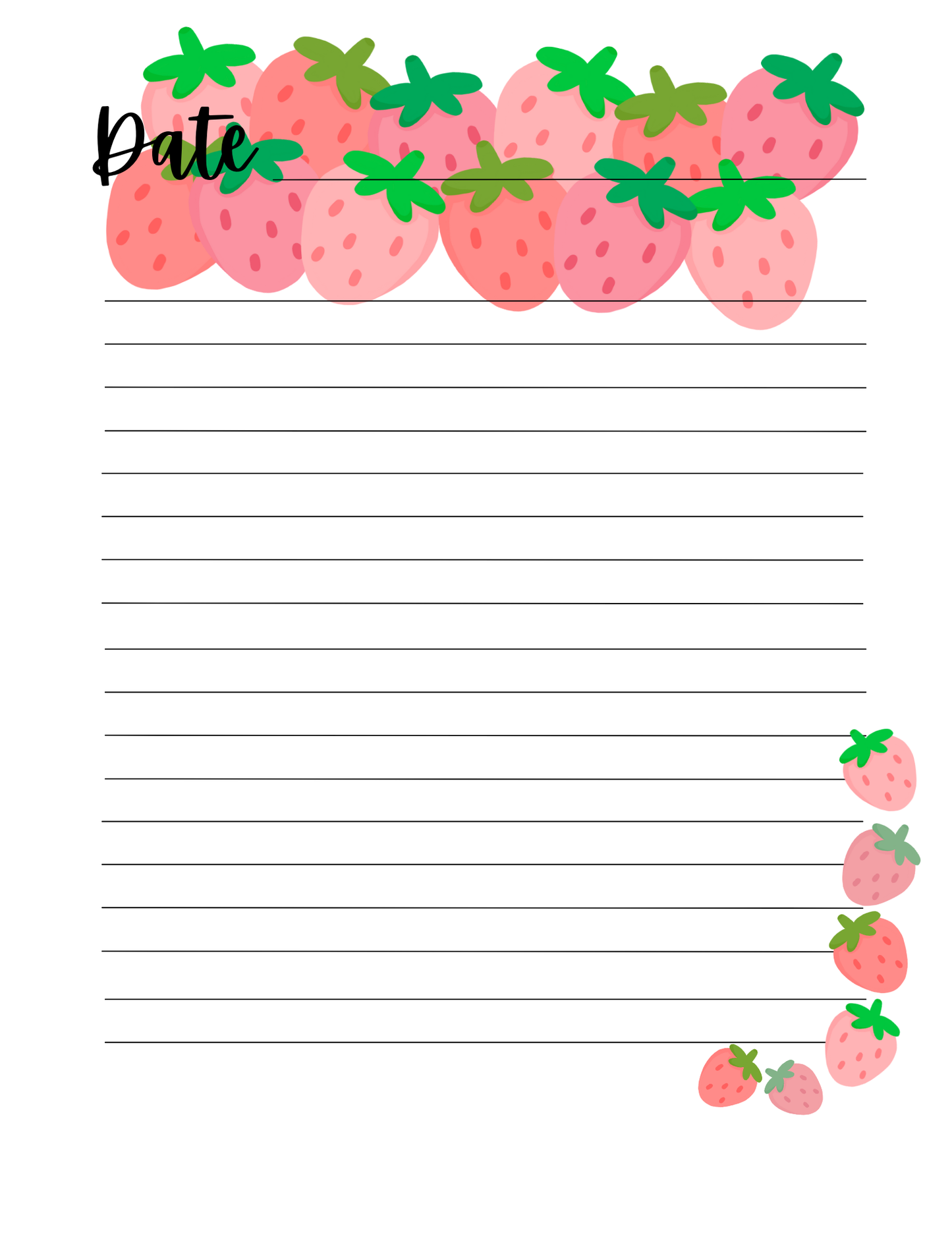Strawberry Daily Journal