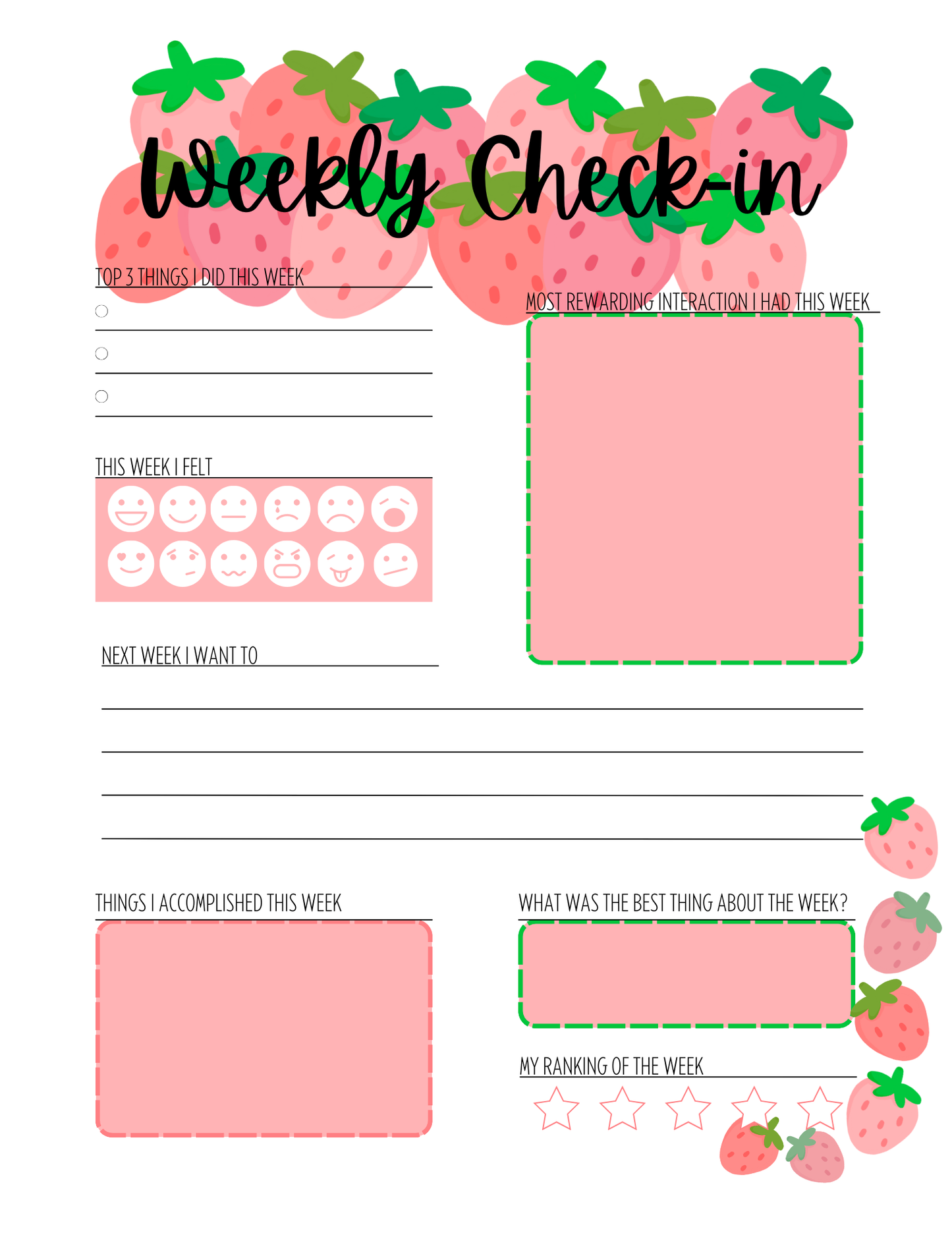 Strawberry Daily Journal
