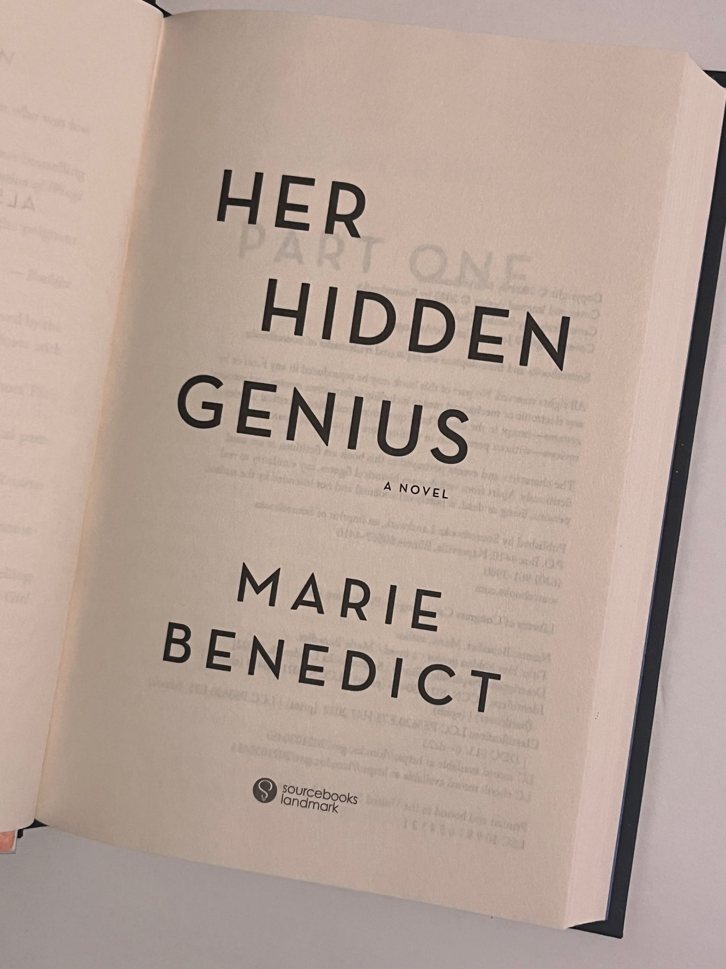 Hand-Painted Hardcover: Her Hidden Genius by Marie Benedict