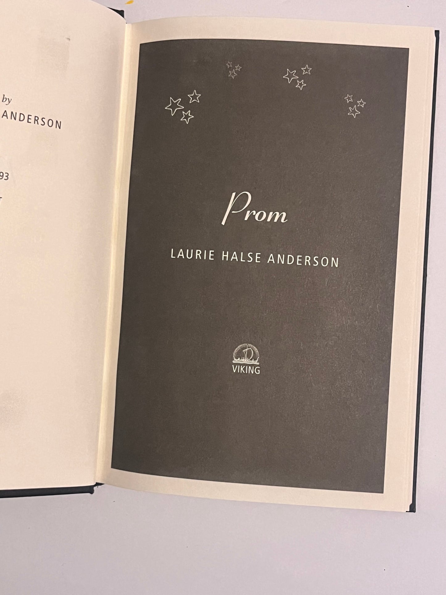 Hand-Painted Hardcover: Prom by Laurie Halse Anderson