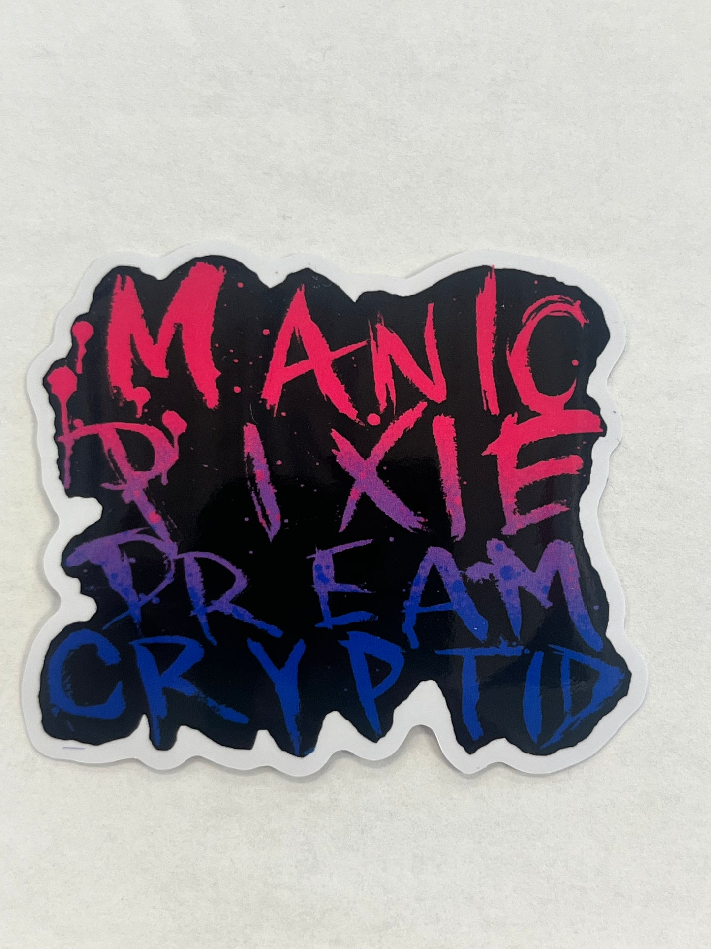 Manic Pixie Dream Cryptid Sticker