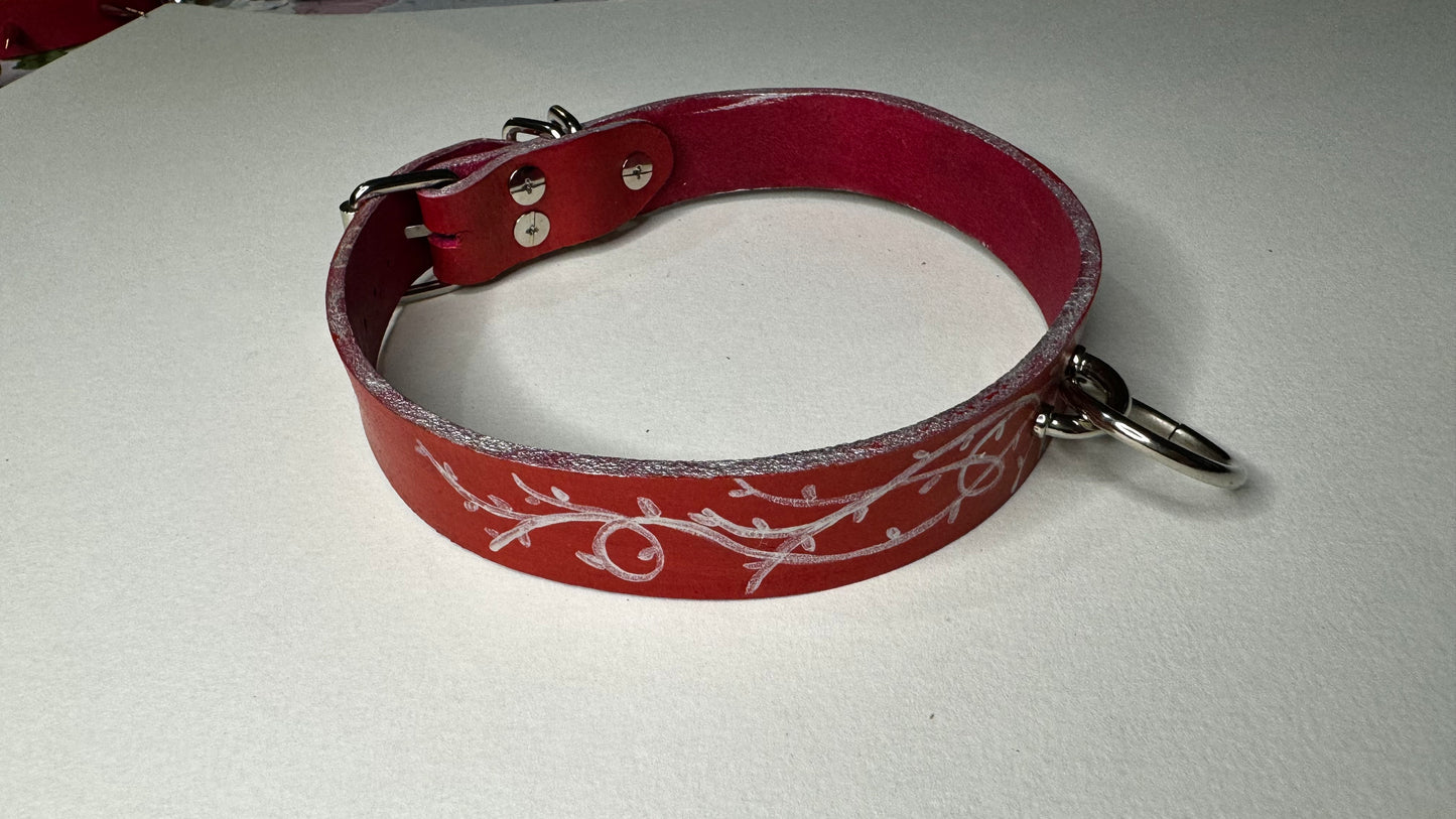 Red Filigree Collar