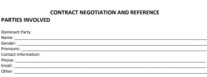 WRITING ASSISTANCE || Kink Negotiation Guide and Consent Agreement