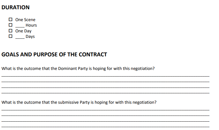 WRITING ASSISTANCE || Kink Negotiation Guide and Consent Agreement
