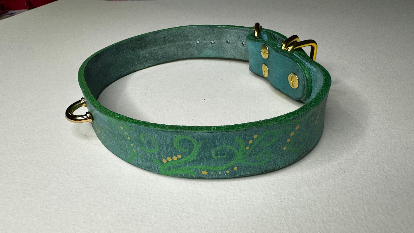Green Filigree Collar