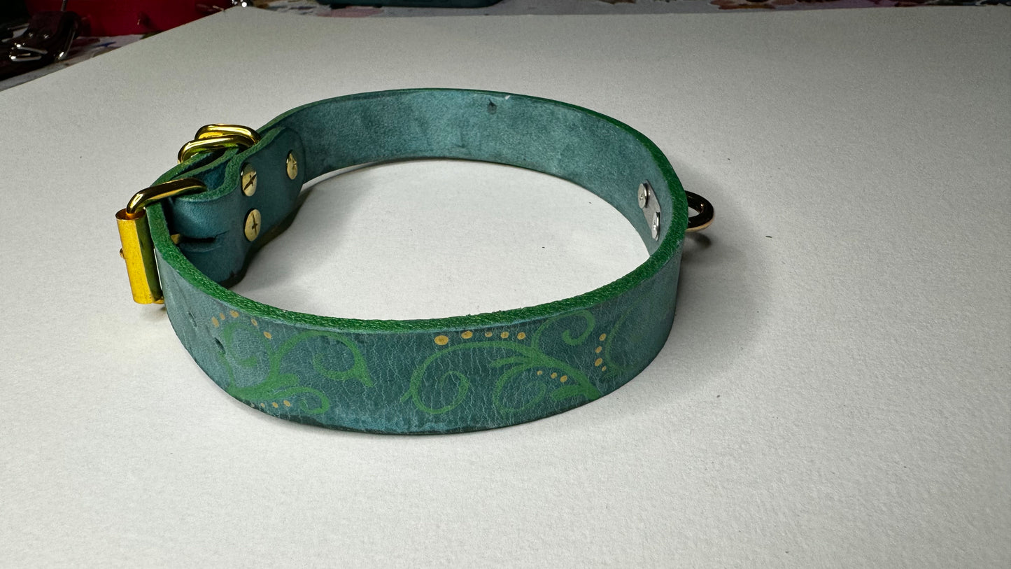 Green Filigree Collar