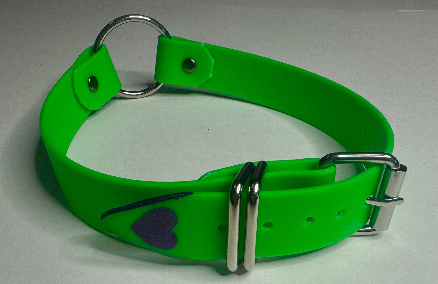 Biothane Collar: Buckle, O-Ring Center, Two Color
