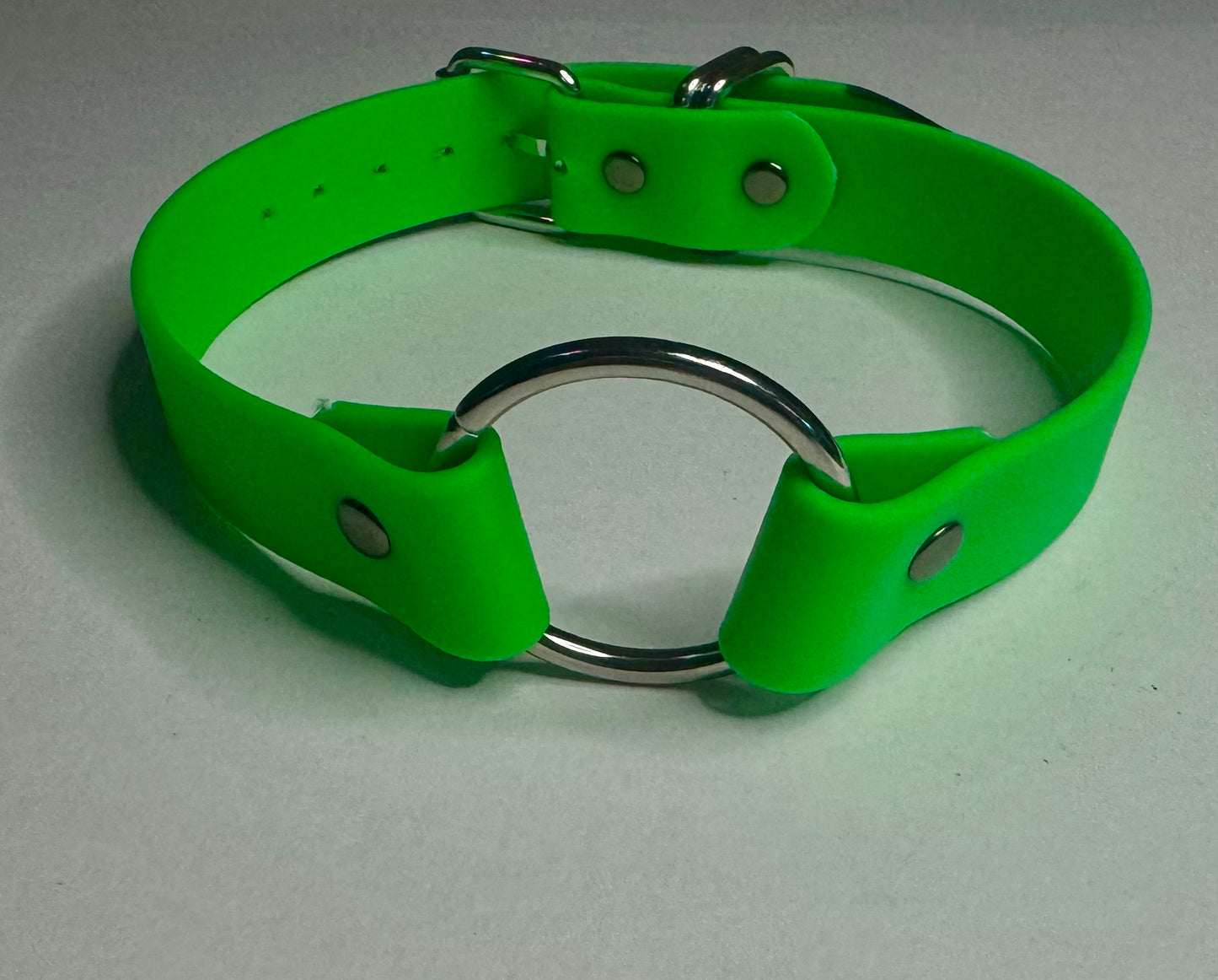 Biothane Collar: Buckle, O-Ring Center, Two Color