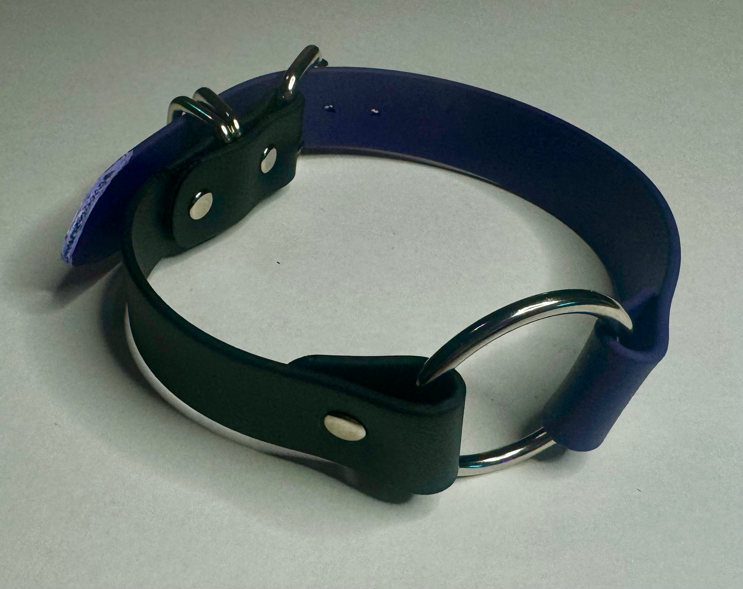 Biothane Collar: Buckle, O-Ring Center, Two Color