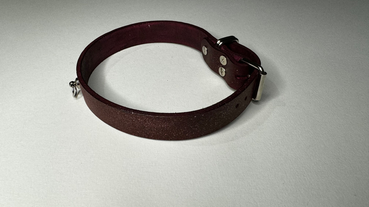 Oxblood Splatter Collar